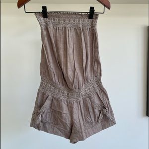 Boho Sleeveless Romper/Coverup
